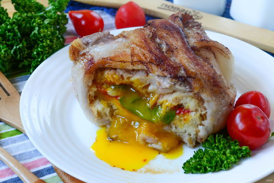 Рецепт сэндвича в беконе