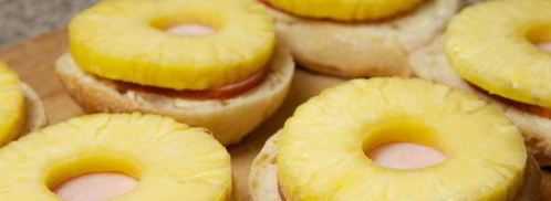 сэндвичи с ананасом и ветчиной. Шаг 3