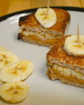 Сэндвичи с арахисовым маслом и бананами