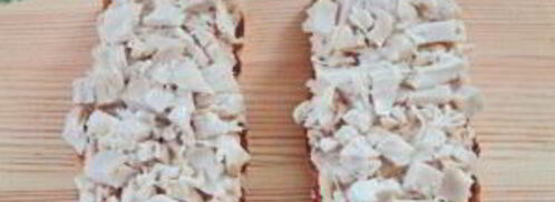 сэндвичи с курицей, редисом и фасолью. Шаг 4