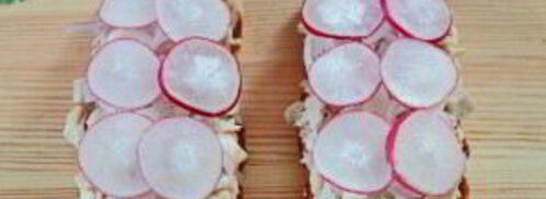 сэндвичи с курицей, редисом и фасолью. Шаг 6