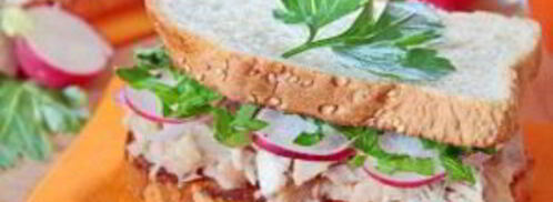 сэндвичи с курицей, редисом и фасолью. Шаг 8