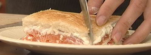 сэндвичи с семгой и сливочным сыром. Шаг 6