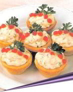 Мусс из лосося в готовых тарталетках