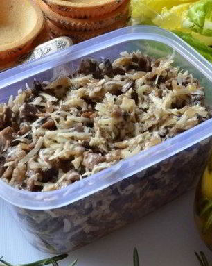 Начинка для тарталеток с грибами