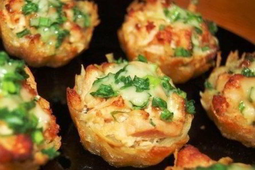 Рецепт тарталеток из картофеля под чесночным соусом