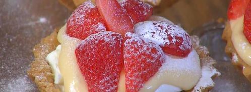 тарталетки с двойным кремом и клубникой. Шаг 12