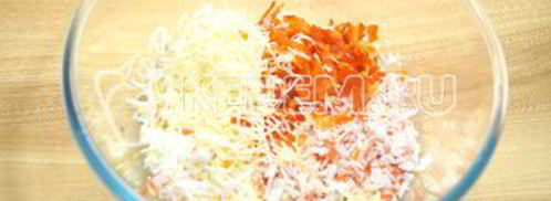 тарталетки с крабовым салатом. Шаг 2