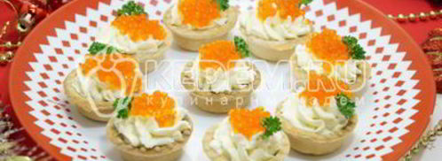 тарталетки с красной икрой. Шаг 5