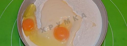 тарталетки с начинкой из крабовых палочек. Шаг 2