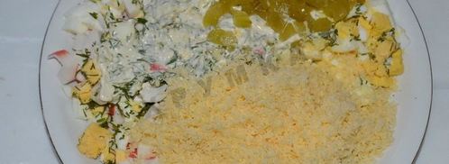 тарталетки с начинкой из крабовых палочек. Шаг 10