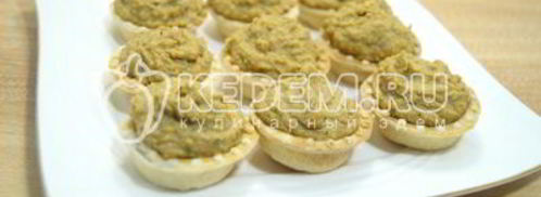 тарталетки с паштетом из фасоли. Шаг 7