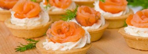 тарталетки с семгой и сыром. Шаг 12