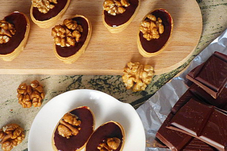 Рецепт тарталеток с шоколадного начинкого