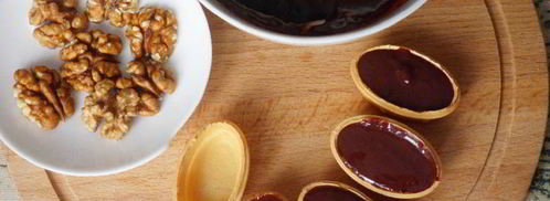 тарталетки с шоколадной начинкой. Шаг 4