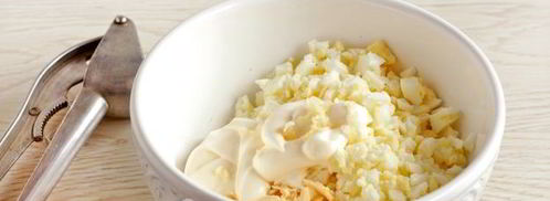 тарталетки с яичным салатом. Шаг 5