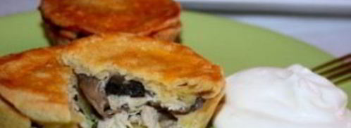 закрытые тарталетки с курицей. Шаг 8