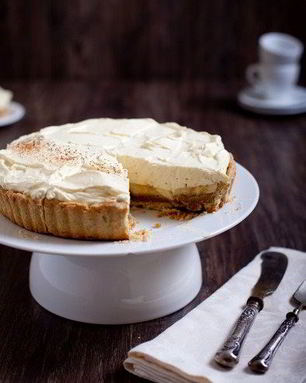 Банановый тарт с кофейным кремом