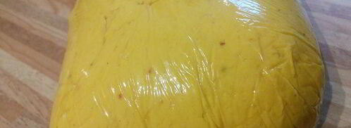 картофельный тарт на тыквенном тесте. Шаг 4