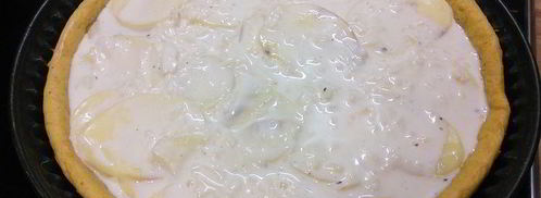 картофельный тарт на тыквенном тесте. Шаг 9