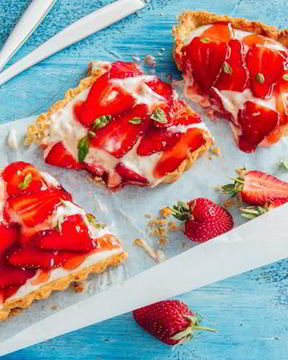 Клубничный тарт с заварным кремом