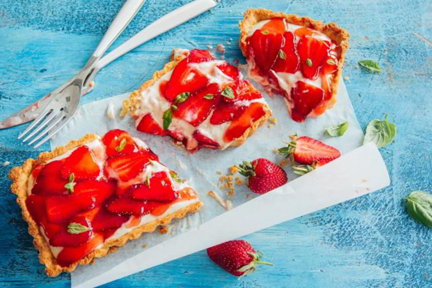 Рецепт клубничного тарта с заварным кремом