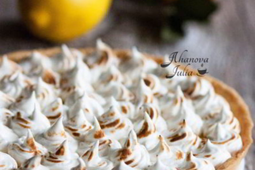 Рецепт лимонного тарта с меренгой