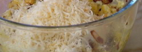 рисовый тарт с карамелизированным луком, сыром и грецкими орехами. Шаг 8