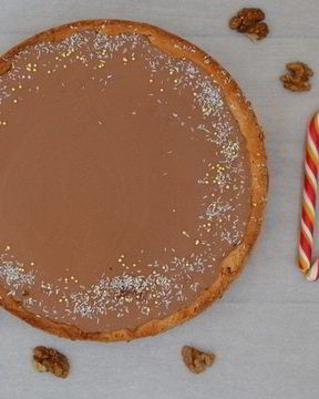 Шоколадно-банановый тарт