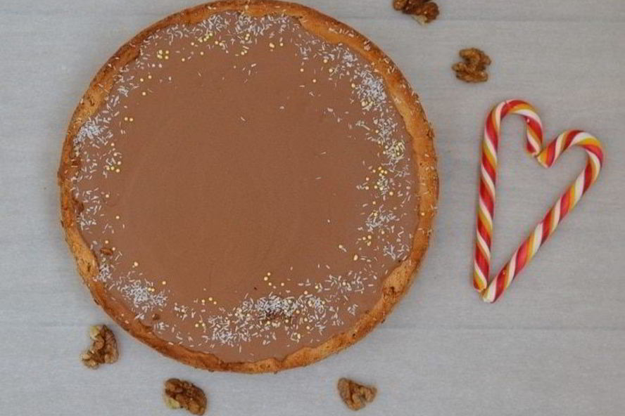 Рецепт шоколадна-бананового тарт