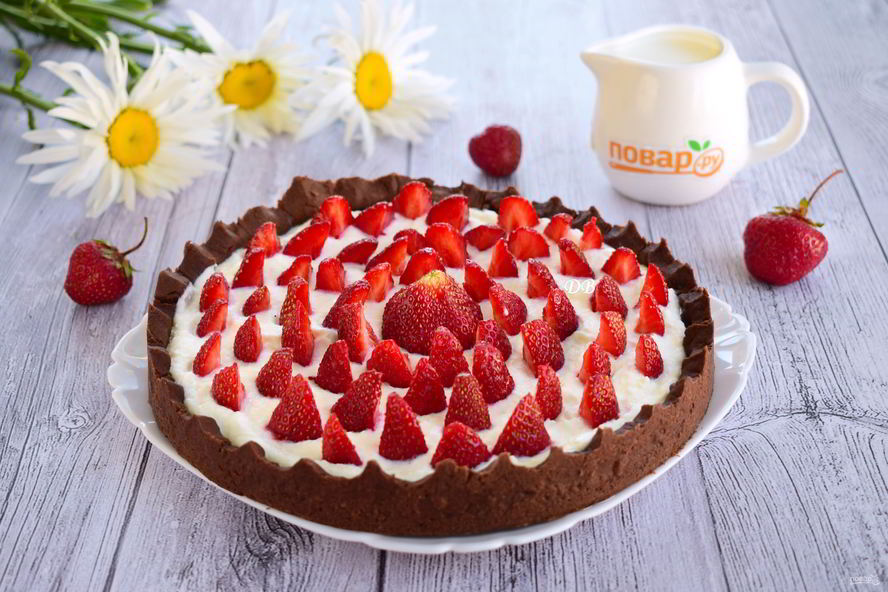 Рецепт тарта клубичного лес