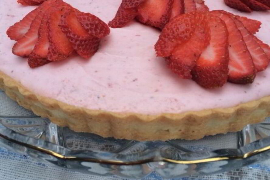 Рецепт тарта с клубничным муссом