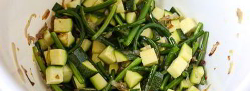 тарт с цуккини и чесночными стрелками. Шаг 24