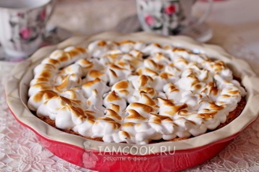 Рецепт тарта с вареньем и итальянской меренгой