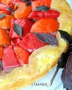 Тарт Татен со сладким перцем