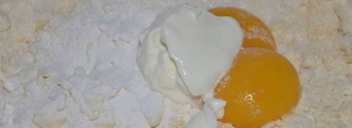 творожный тарт с персиками. Шаг 2