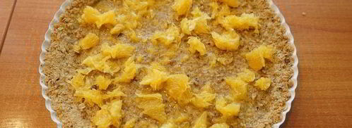 тыквенный тарт с апельсином на ореховом тесте. Шаг 8