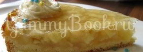 заливной яблочный тарт с вином. Шаг 14