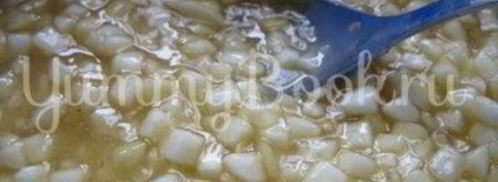 заливной яблочный тарт с вином. Шаг 7