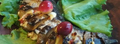 веер из баклажанов. Шаг 8