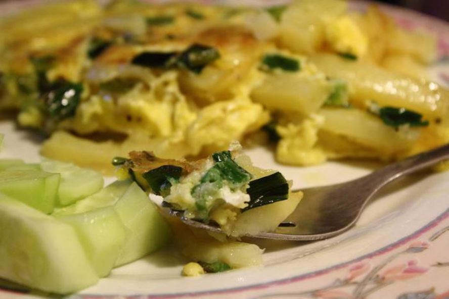 Рецепт картофеля в яичнице пир студента