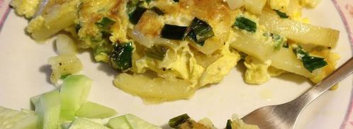 картофель в яичнице пир студента. Шаг 7