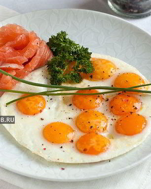 Яичница-глазунья из перепелиных яиц