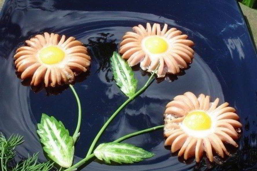 Рецепт яичницы ромашки