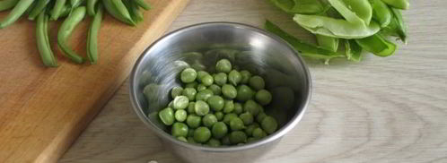 яичница с горошком и стручковой фасолью. Шаг 6