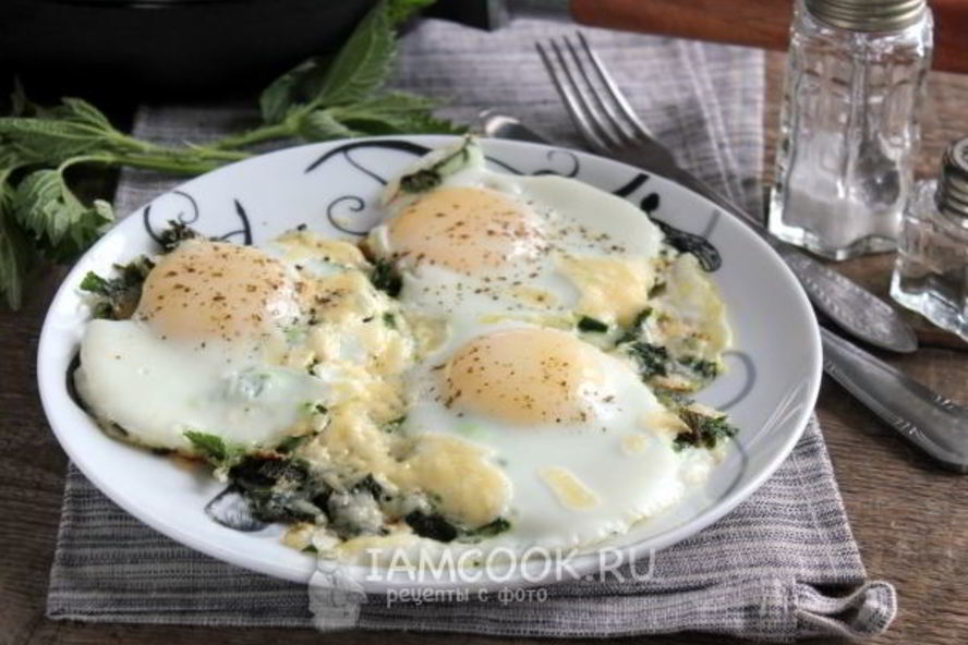 Рецепт яичницы с крапивой