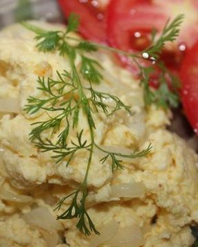 Яичница с луком