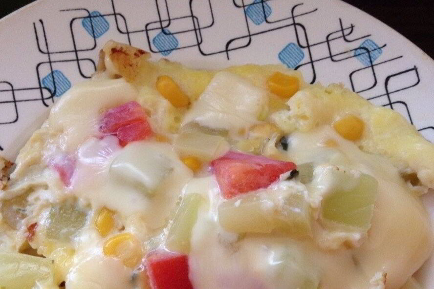 Рецепт яичницы с овощами