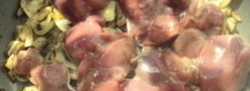 яичница с печенкой. Шаг 3