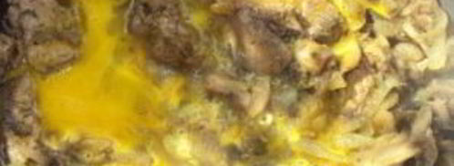 яичница с печенкой. Шаг 4